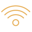 Wi-Fi logo met omgekeerde kleuren